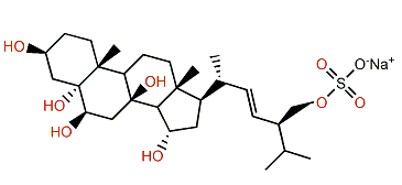 (22E,24S)-5a-Ergosta-22-en-3b,5,6b,8,15a,28-hexol 28-sulfate